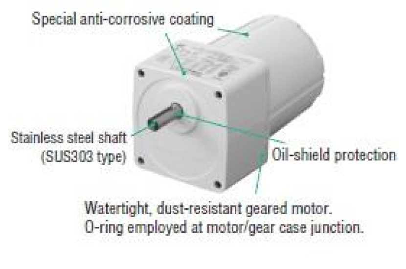 ORIENTAL GEARED MOTOR FPW IP67